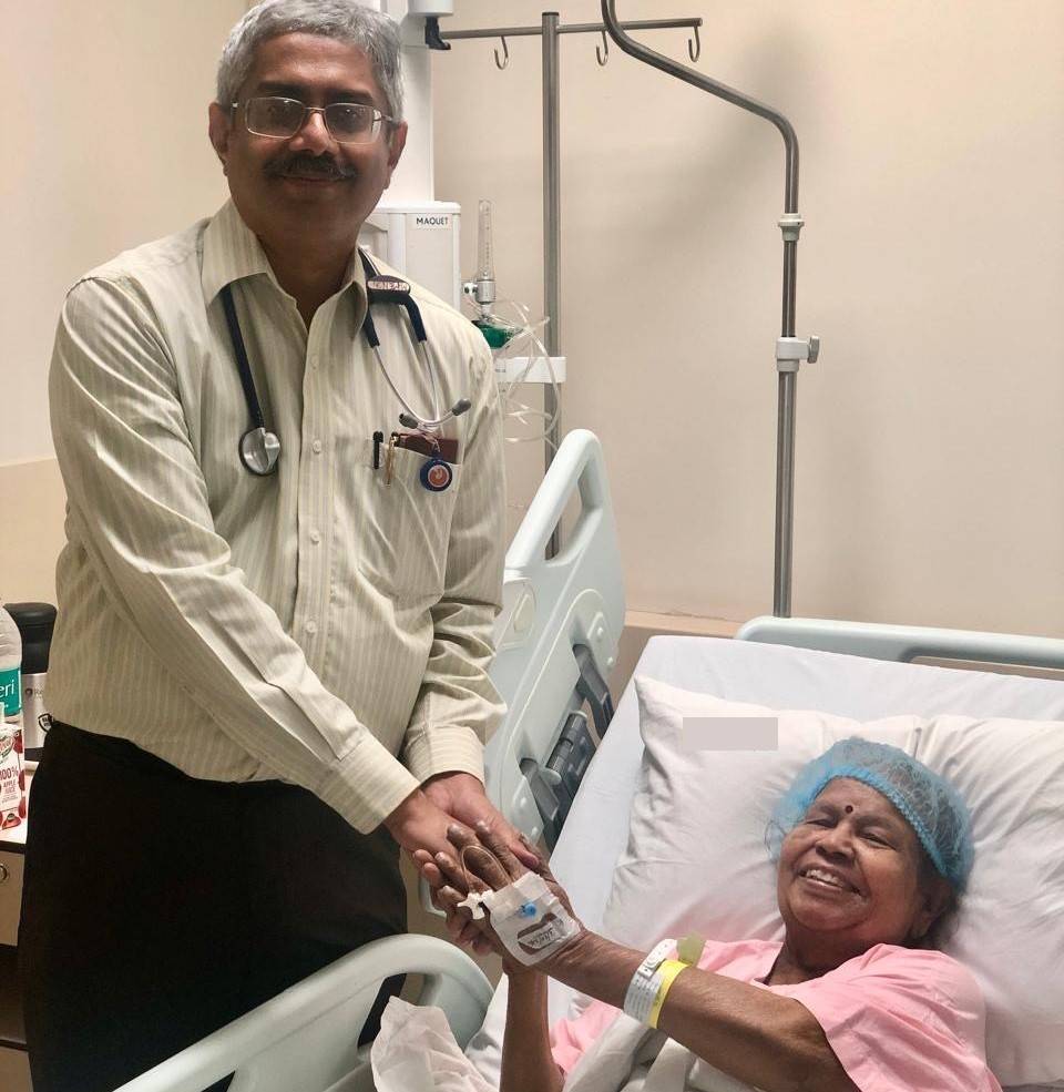 Doctor providing palliative care consultation